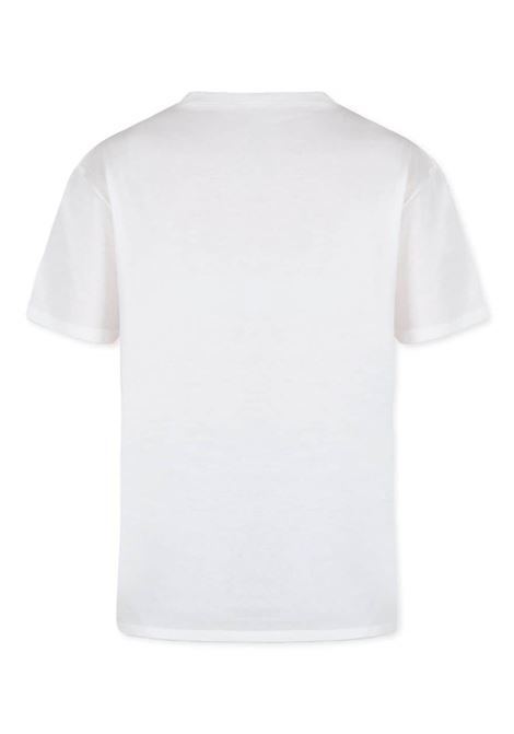 T-shirt stampata con web e scritta Gucci GUCCI | T-SHIRT E POLO | 575114 XJGN79214